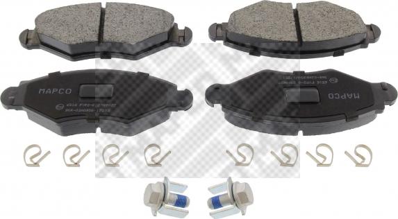 Mapco 6516 - Brake Pad Set, disc brake autospares.lv