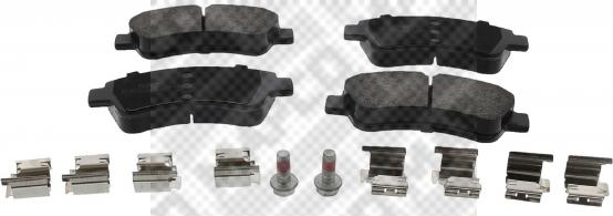 Mapco 6537/1 - Brake Pad Set, disc brake autospares.lv