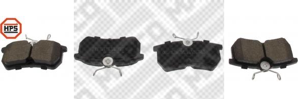 Mapco 6523HPS - Brake Pad Set, disc brake autospares.lv