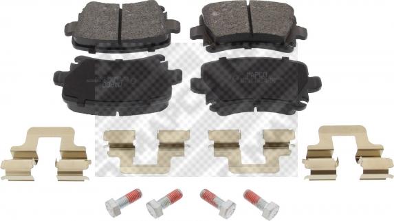 Mapco 6696/1 - Brake Pad Set, disc brake autospares.lv