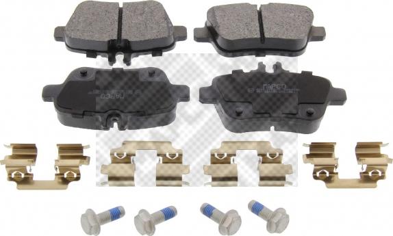 Mapco 6646 - Brake Pad Set, disc brake autospares.lv