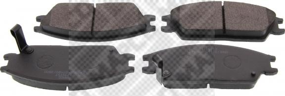 Mapco 6654 - Brake Pad Set, disc brake autospares.lv