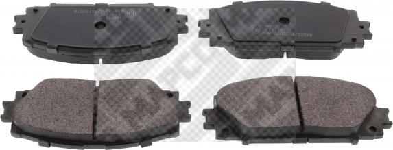 Mapco 6663 - Brake Pad Set, disc brake autospares.lv