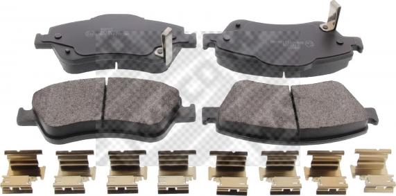 Mapco 6662 - Brake Pad Set, disc brake autospares.lv