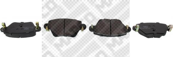 Mapco 6602 - Brake Pad Set, disc brake autospares.lv