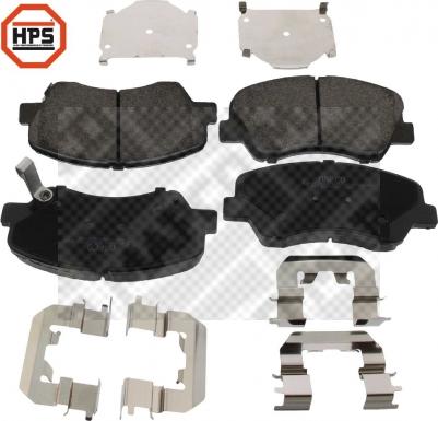 Mapco 6619HPS - Brake Pad Set, disc brake autospares.lv