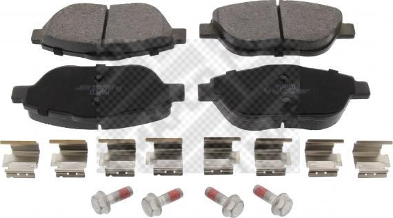 Mapco 6614 - Brake Pad Set, disc brake autospares.lv