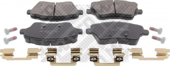 Mapco 6610 - Brake Pad Set, disc brake autospares.lv