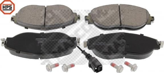 Mapco 6633HPS - Brake Pad Set, disc brake autospares.lv