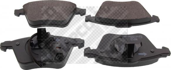 Mapco 6632 - Brake Pad Set, disc brake autospares.lv