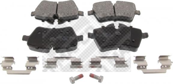 Mapco 6621 - Brake Pad Set, disc brake autospares.lv