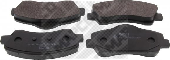 Mapco 6623 - Brake Pad Set, disc brake autospares.lv