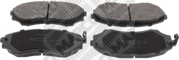 Mapco 6676 - Brake Pad Set, disc brake autospares.lv