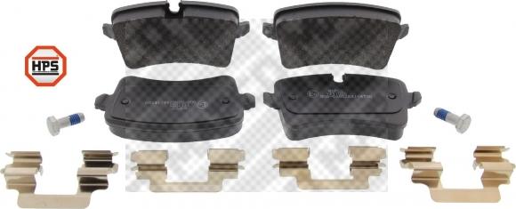Mapco 6678HPS - Brake Pad Set, disc brake autospares.lv