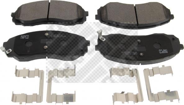 Mapco 6057 - Brake Pad Set, disc brake autospares.lv