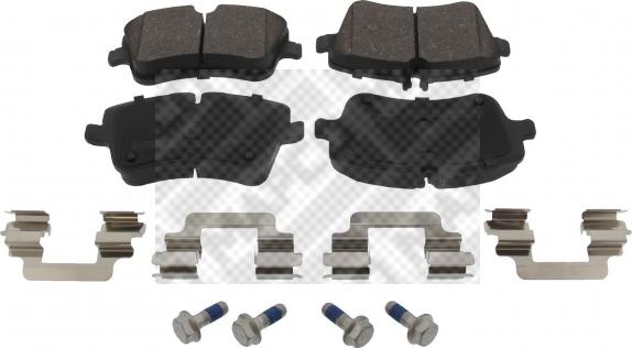 Mapco 6034 - Brake Pad Set, disc brake autospares.lv