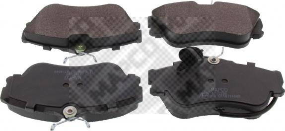 Mapco 6111 - Brake Pad Set, disc brake autospares.lv