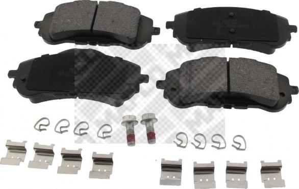 Mapco 6117 - Brake Pad Set, disc brake autospares.lv