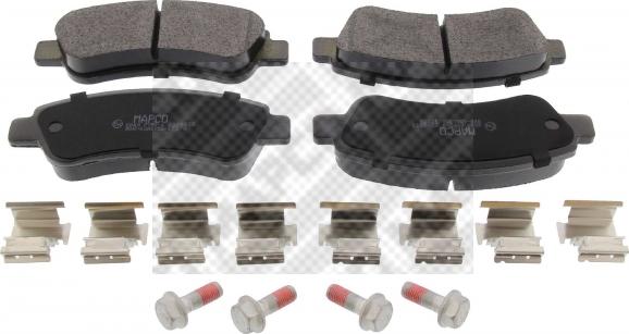 Mapco 6849 - Brake Pad Set, disc brake autospares.lv