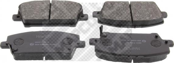 Mapco 6843 - Brake Pad Set, disc brake autospares.lv