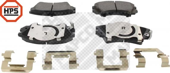 Mapco 6859/1HPS - Brake Pad Set, disc brake autospares.lv