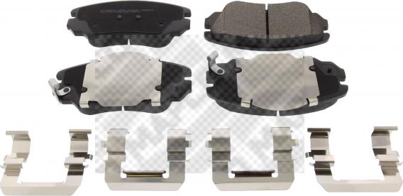 Mapco 6858 - Brake Pad Set, disc brake autospares.lv