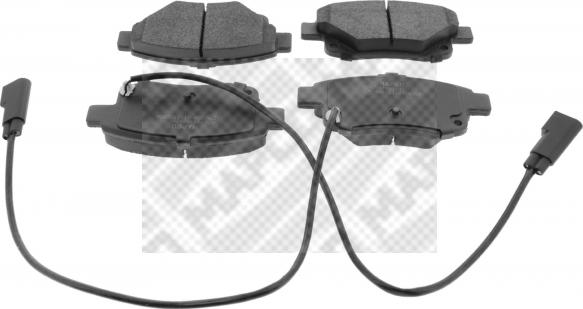 Mapco 6857 - Brake Pad Set, disc brake autospares.lv