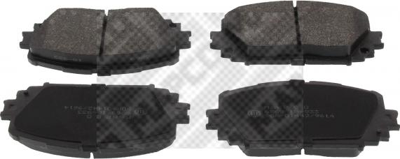 Mapco 6869 - Brake Pad Set, disc brake autospares.lv