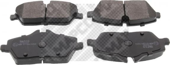 Mapco 6803 - Brake Pad Set, disc brake autospares.lv