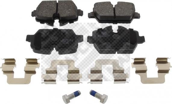 Mapco 6802 - Brake Pad Set, disc brake autospares.lv