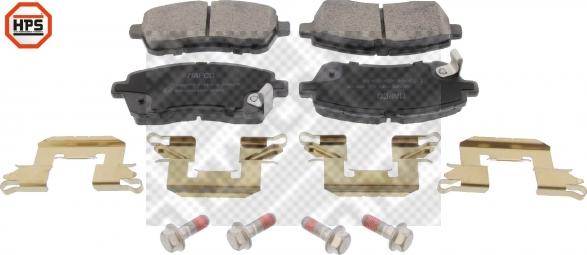 Mapco 6881HPS - Brake Pad Set, disc brake autospares.lv