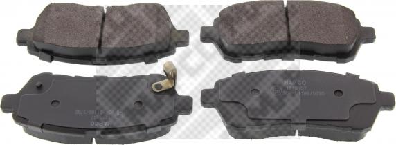 Mapco 6881 - Brake Pad Set, disc brake autospares.lv