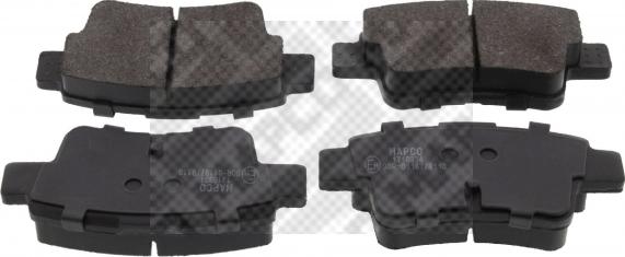 Mapco 6882 - Brake Pad Set, disc brake autospares.lv