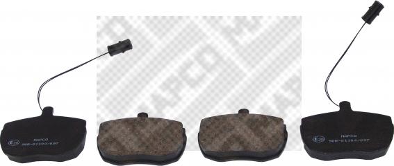 Mapco 6839 - Brake Pad Set, disc brake autospares.lv