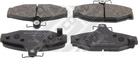 Mapco 6837 - Brake Pad Set, disc brake autospares.lv