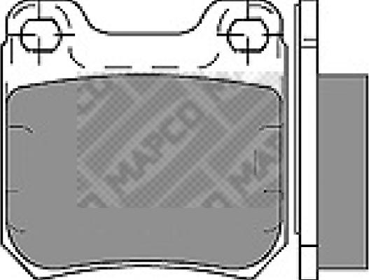 Mapco 6357 - Brake Pad Set, disc brake autospares.lv