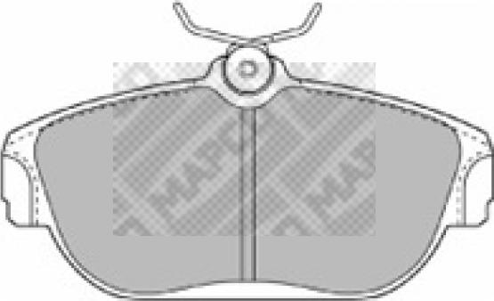 Mapco 6366 - Brake Pad Set, disc brake autospares.lv