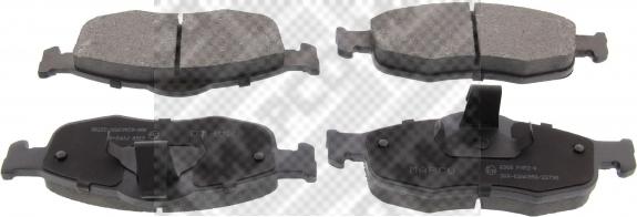 Mapco 6368 - Brake Pad Set, disc brake autospares.lv