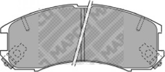 Mapco 6336 - Brake Pad Set, disc brake autospares.lv