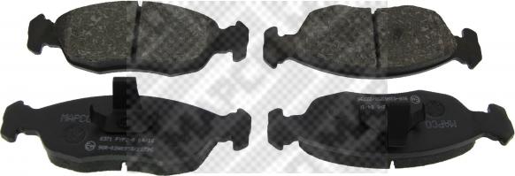 Mapco 6371/1 - Brake Pad Set, disc brake autospares.lv