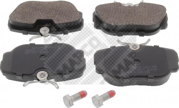 Mapco 6378 - Brake Pad Set, disc brake autospares.lv