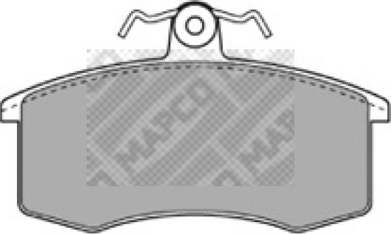 Mapco 6245 - Brake Pad Set, disc brake autospares.lv