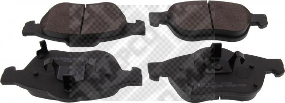 Mapco 6253 - Brake Pad Set, disc brake autospares.lv