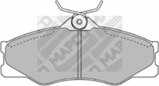 Mapco 6265 - Brake Pad Set, disc brake autospares.lv