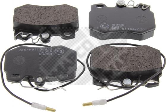 Mapco 6207 - Brake Pad Set, disc brake autospares.lv