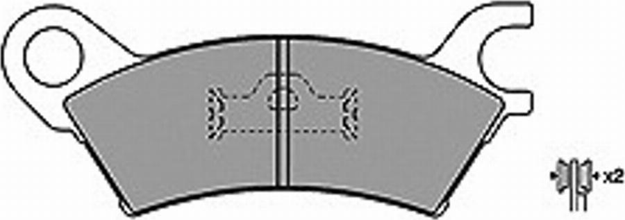 Mapco 6231 - Brake Pad Set, disc brake autospares.lv