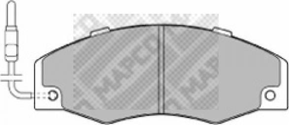 Mapco 6279 - Brake Pad Set, disc brake autospares.lv