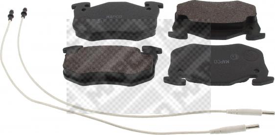 Mapco 6277 - Brake Pad Set, disc brake autospares.lv