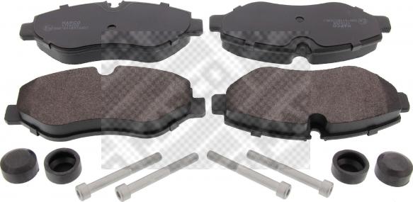 Mapco 6796 - Brake Pad Set, disc brake autospares.lv