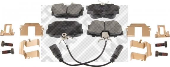 Mapco 6790 - Brake Pad Set, disc brake autospares.lv